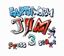 Earth Worm Jim 3 Title Screen